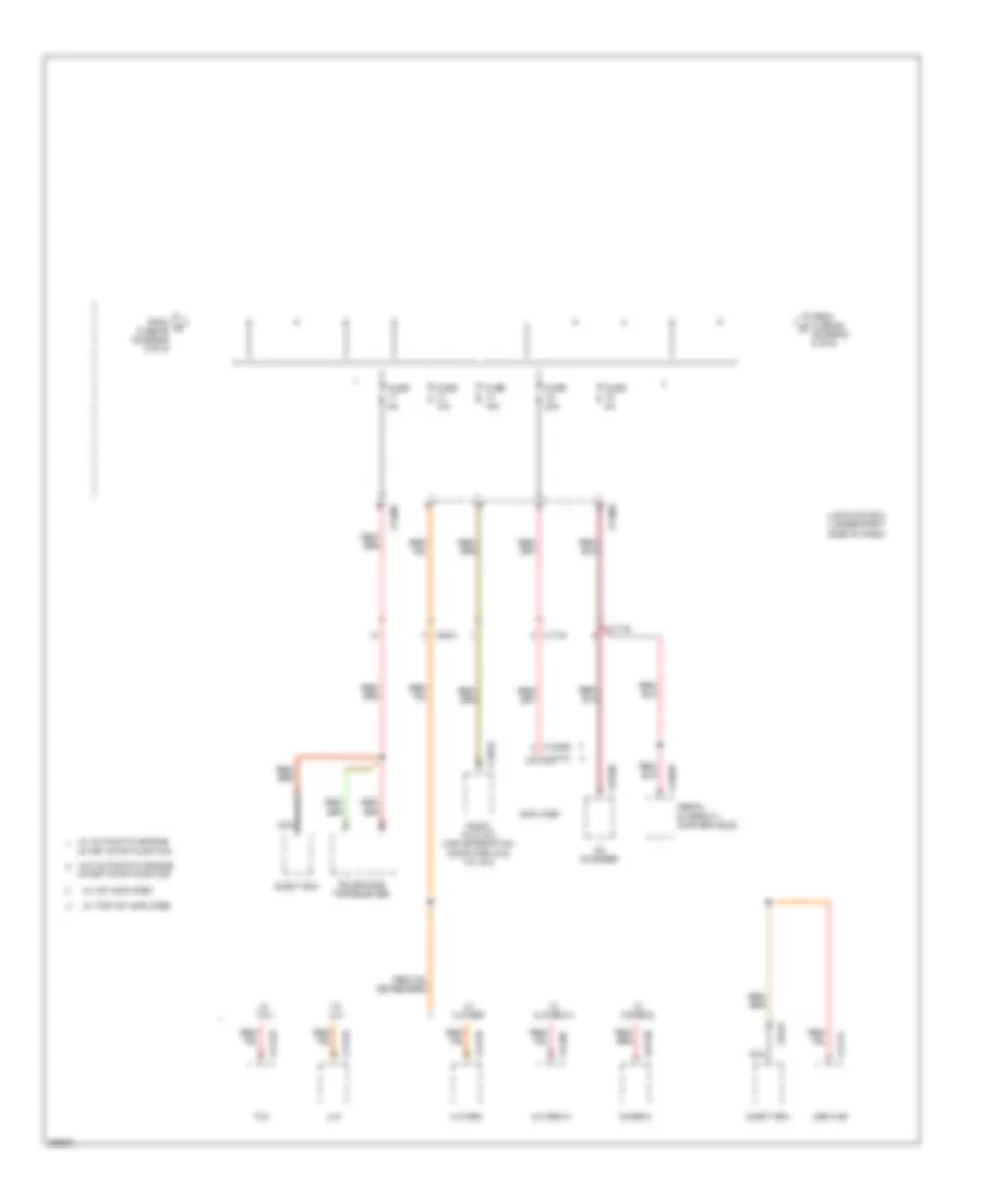 Power Distribution Wiring Diagram Except Sedan 6 of 6 for BMW 328i 2012