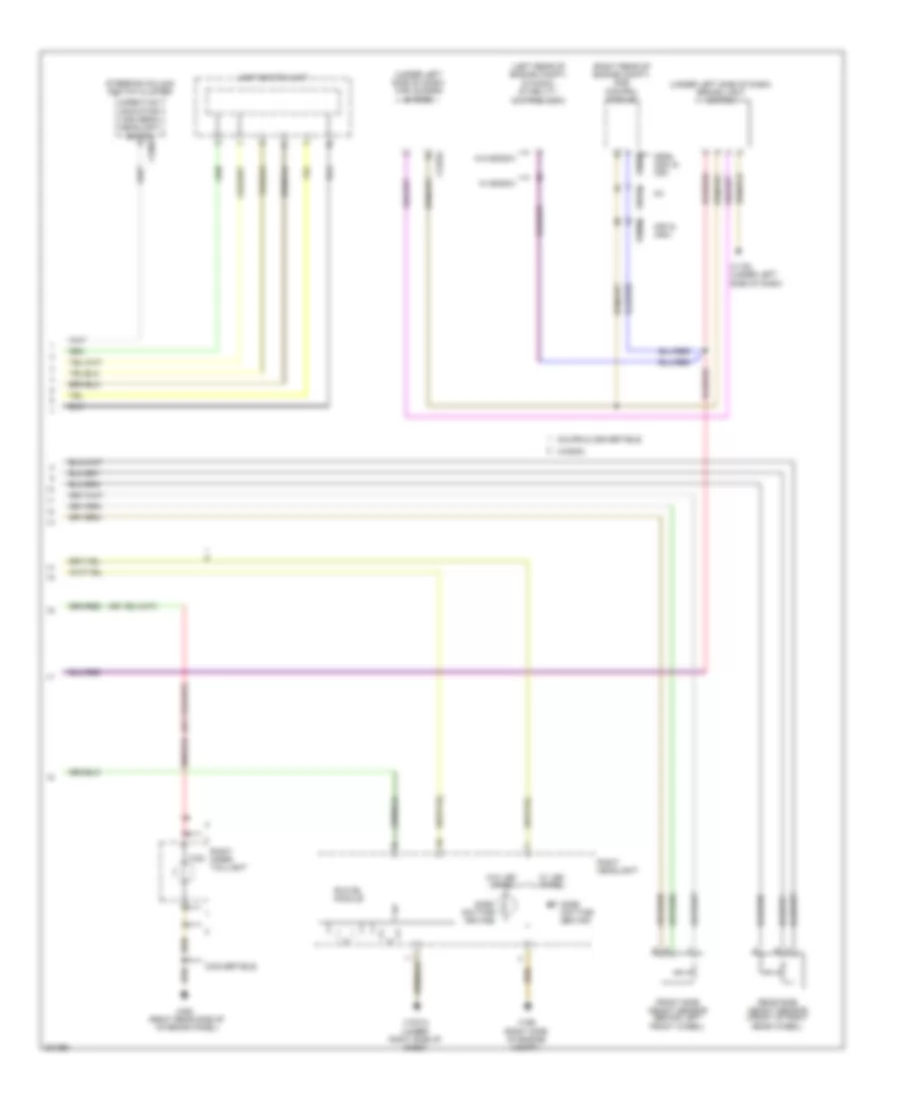 Adaptive Front Lighting Wiring Diagram Except Sedan 2 of 2 for BMW 328i 2012