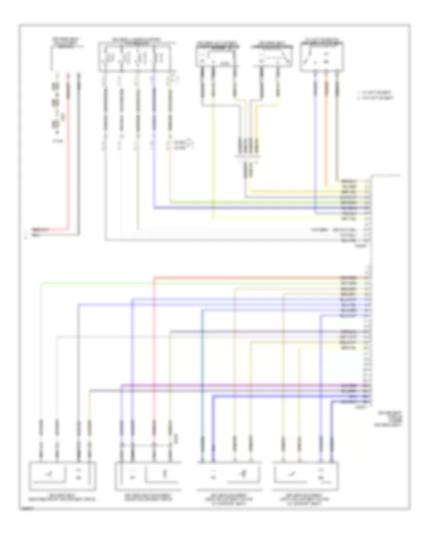 Driver s Memory Seat Wiring Diagram 2 of 2 for BMW X5 M 2012