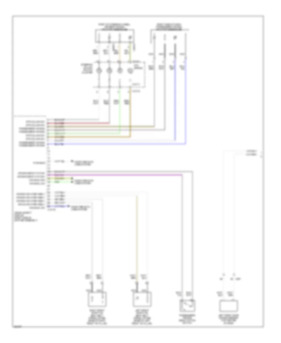 Supplemental Restraints Wiring Diagram 1 of 3 for BMW X5 M 2012