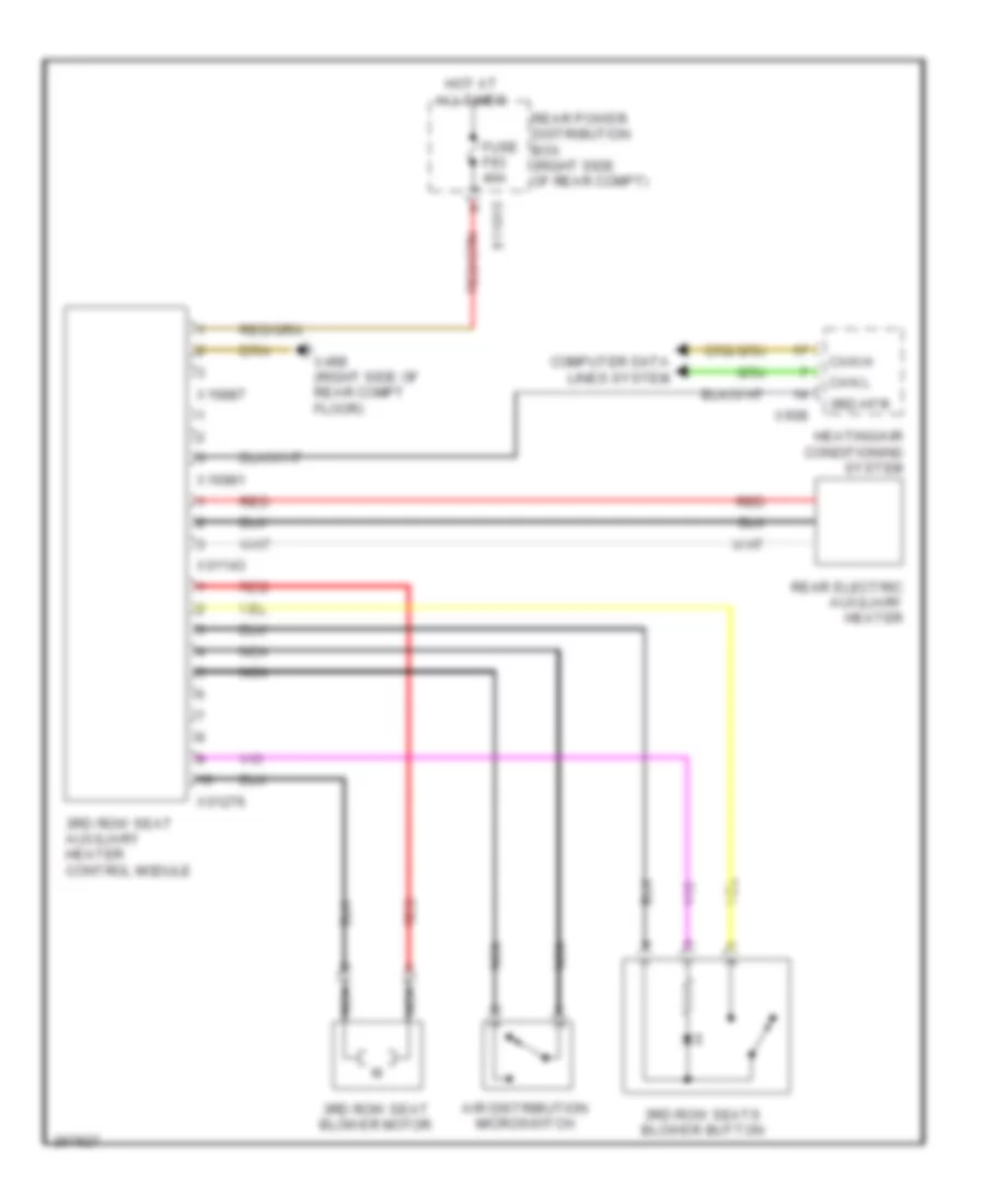 3rd Row Seat Heater Wiring Diagram for BMW X5 30i 2007