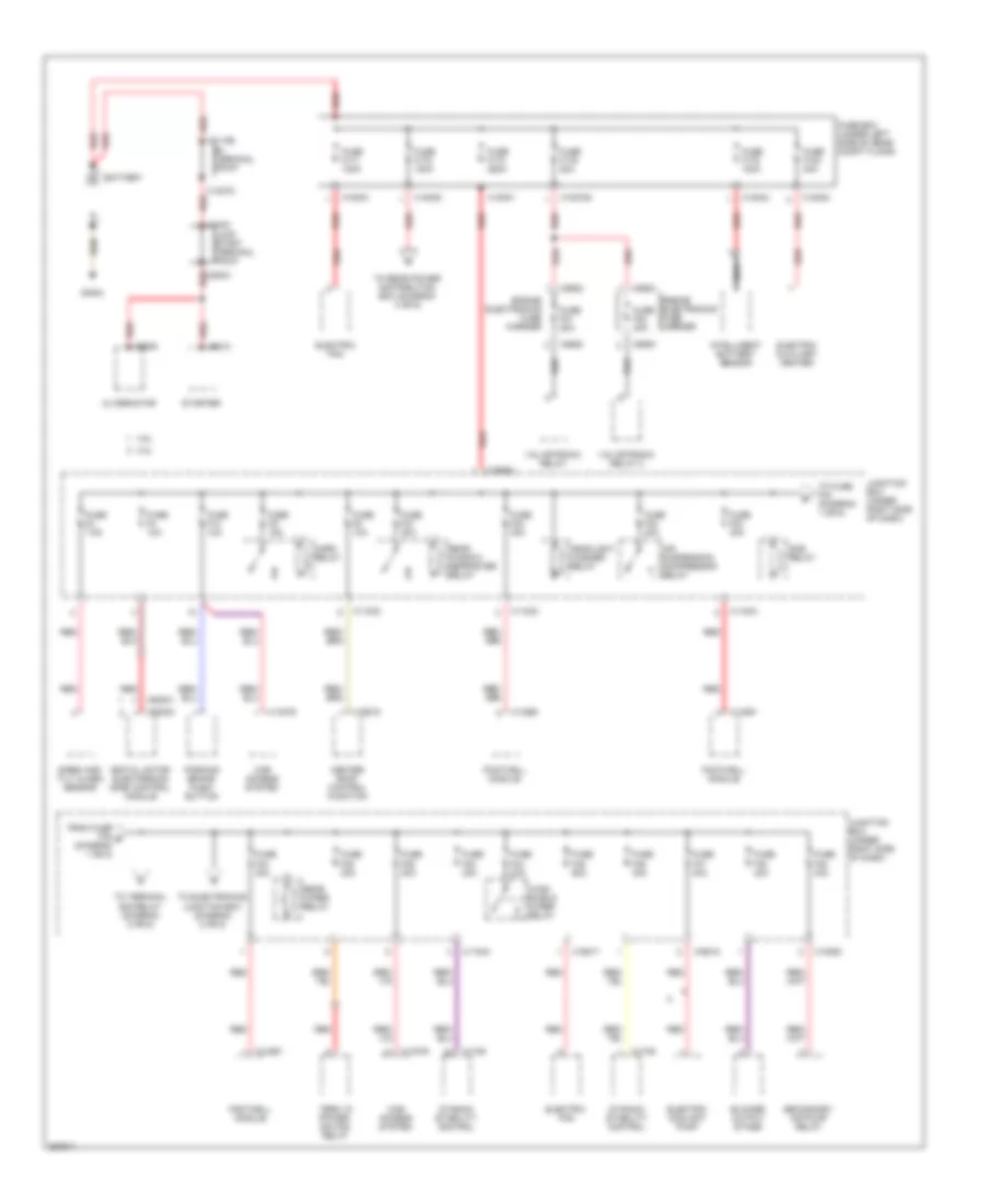 Power Distribution Wiring Diagram 1 of 5 for BMW X5 30i 2007