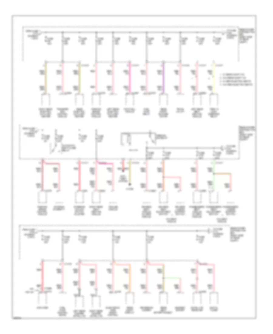 Power Distribution Wiring Diagram 3 of 5 for BMW X5 30i 2007