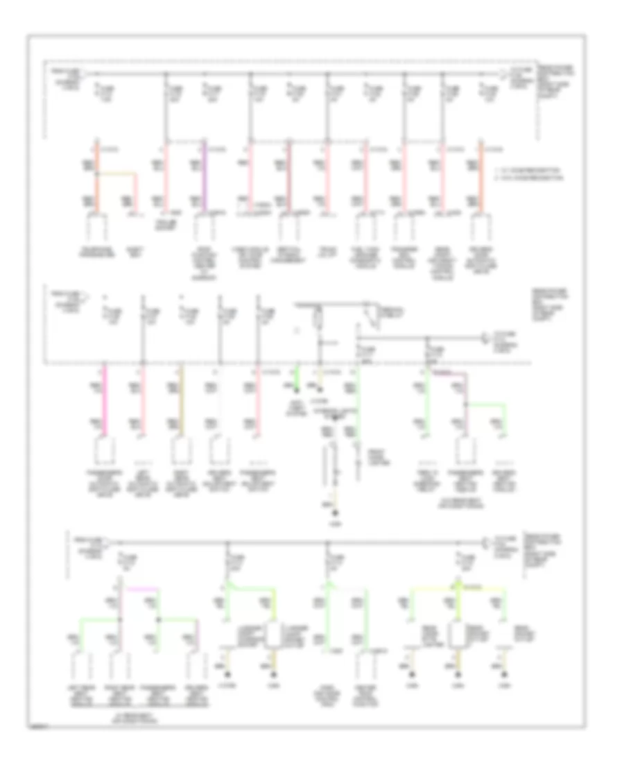 Power Distribution Wiring Diagram (4 of 5) for BMW X5 30i 2007