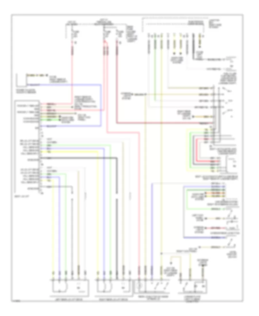 Trunk  Fuel Door Release Wiring Diagram for BMW Alpina B7L 2013