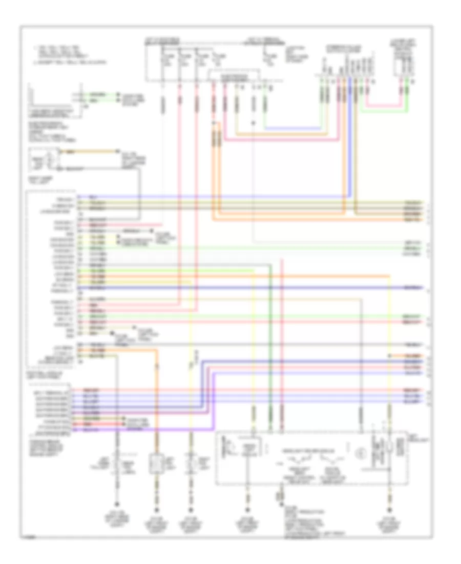 Headlights Wiring Diagram without LED Headlamps 1 of 2 for BMW Alpina B7L 2013