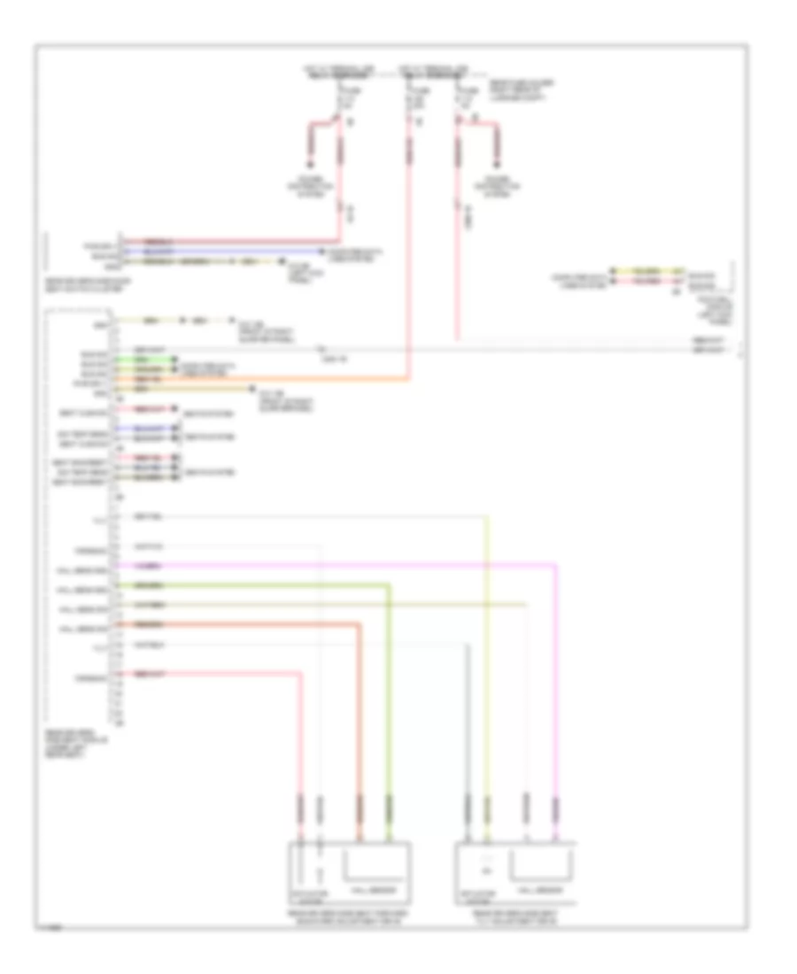 Left Memory Rear Seat Wiring Diagram 1 of 2 for BMW Alpina B7L 2013