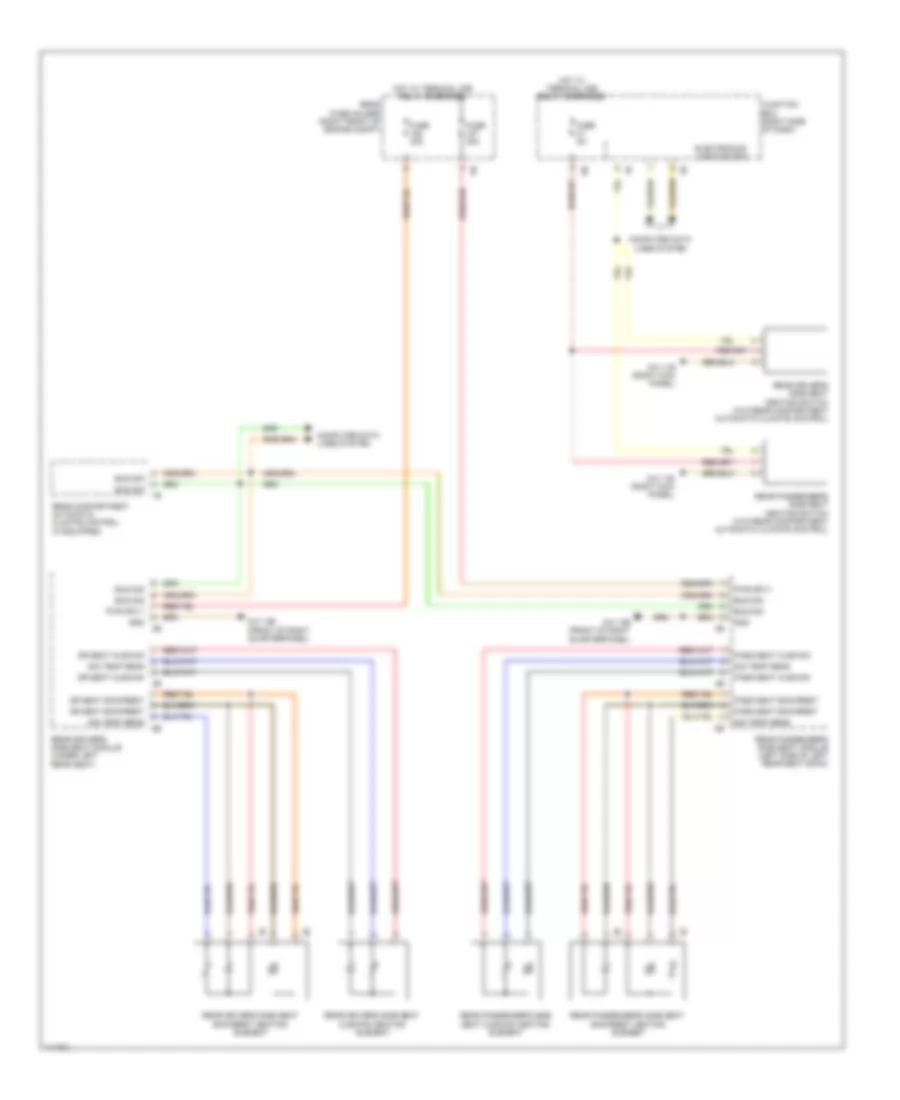 Rear Heated Seats Wiring Diagram with Memory for BMW Alpina B7L 2013