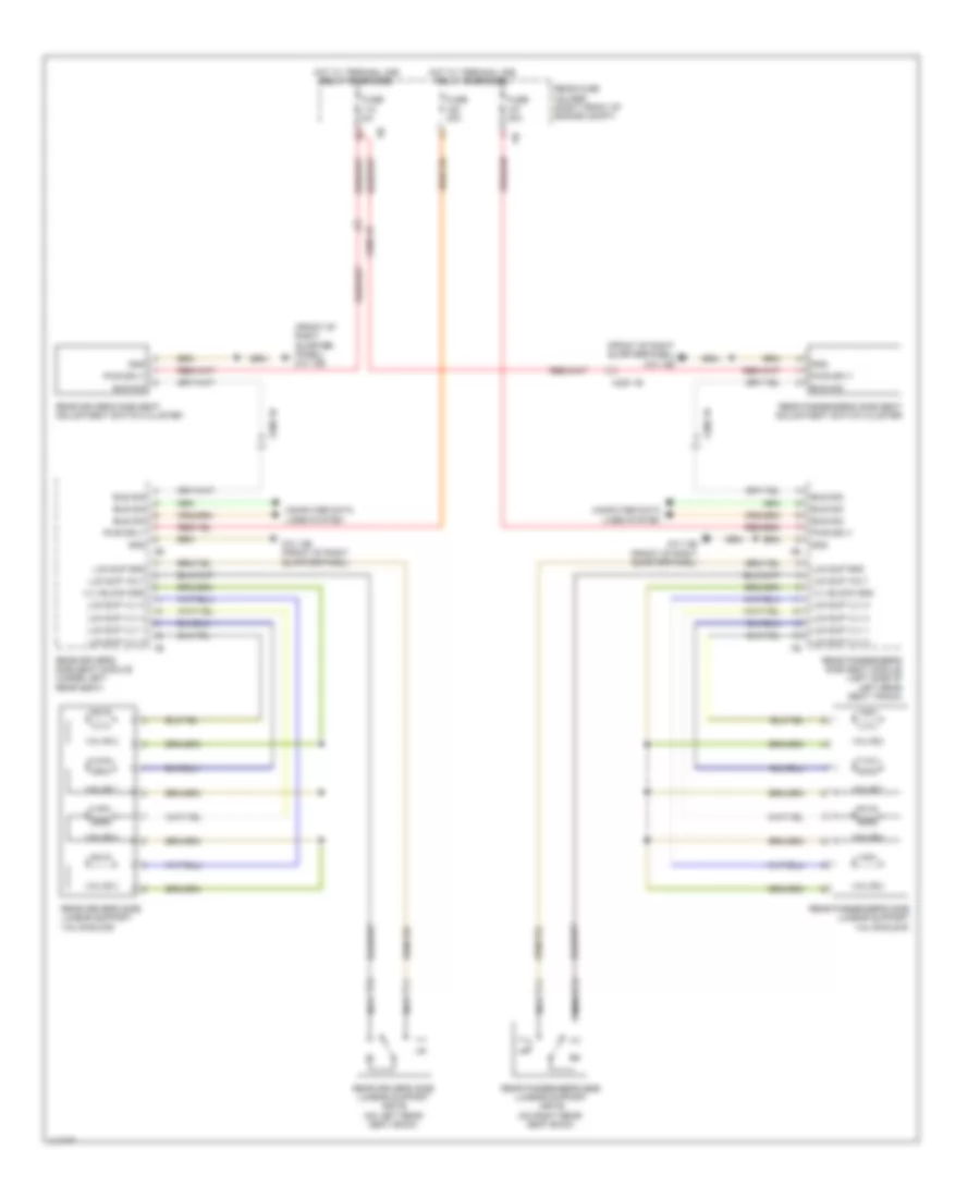 Rear Lumbar Wiring Diagram without Massage Seats for BMW Alpina B7L 2013