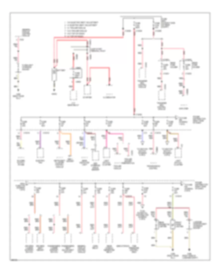 Power Distribution Wiring Diagram 1 of 6 for BMW X3 25i 2004