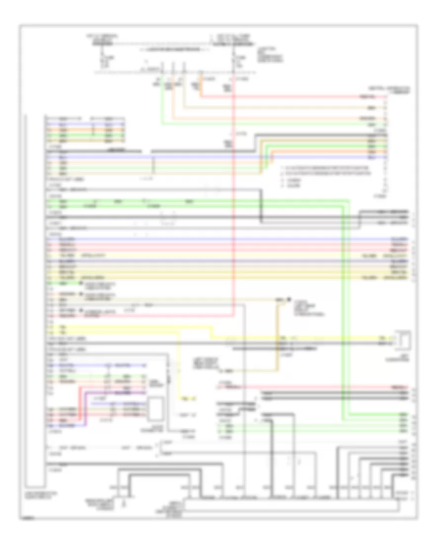 Base Radio Wiring Diagram with CIC 1 of 2 for BMW 328xi 2012