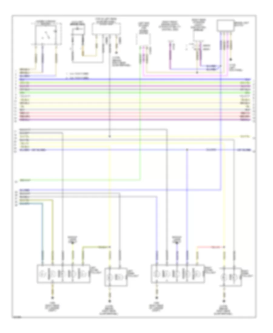 Exterior Lamps Wiring Diagram (2 of 3) for BMW X6 35i 2012