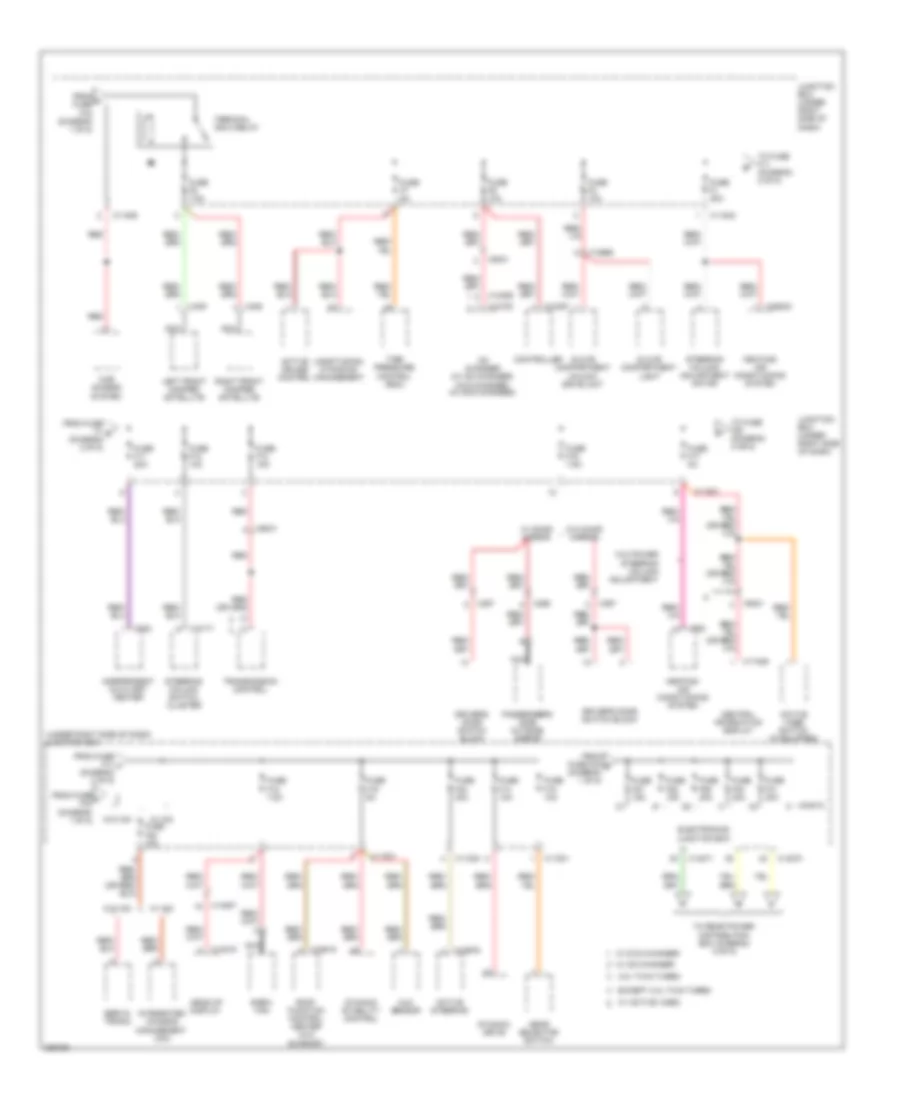 Power Distribution Wiring Diagram 2 of 5 for BMW X6 35i 2012