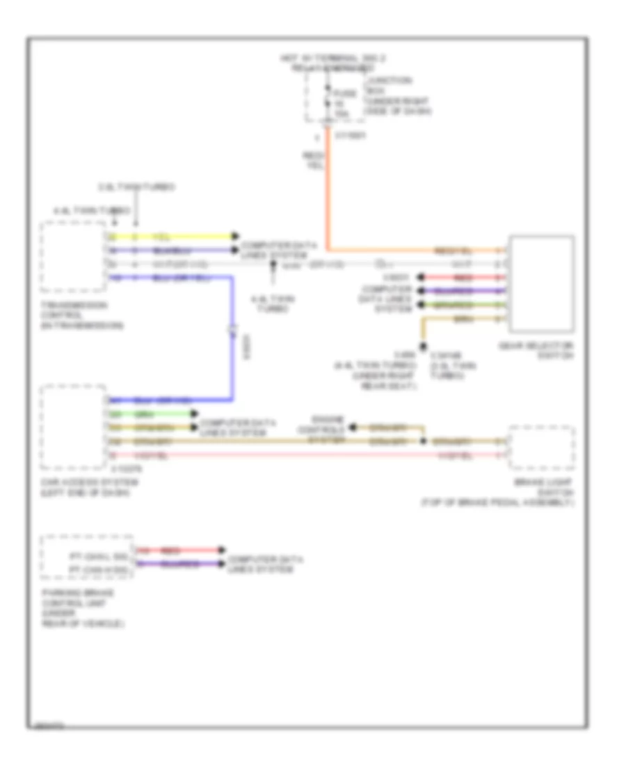 Shift Interlock Wiring Diagram for BMW X6 35i 2012