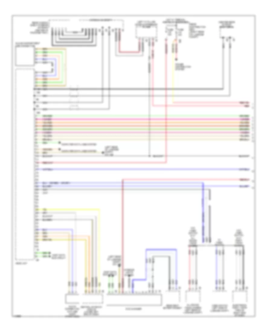 Navigation Wiring Diagram Basic 1 of 2 for BMW Alpina B7Lx 2013