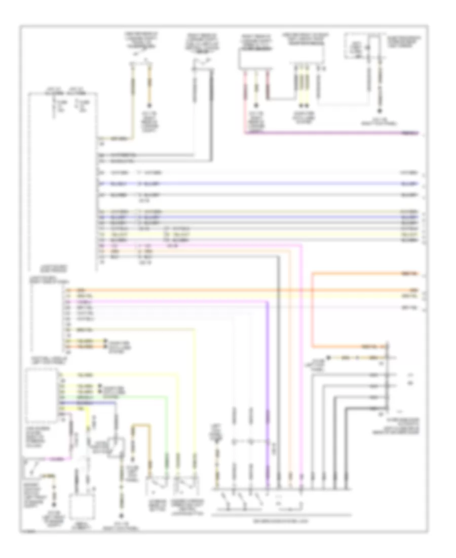 Power Door Locks Wiring Diagram 1 of 2 for BMW Alpina B7Lx 2013