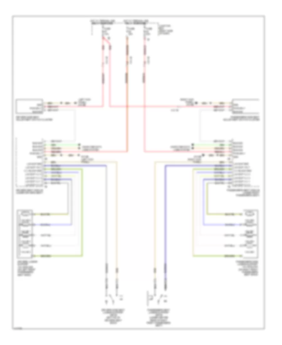 Front Lumbar Wiring Diagram without Active Seats for BMW Alpina B7Lx 2013