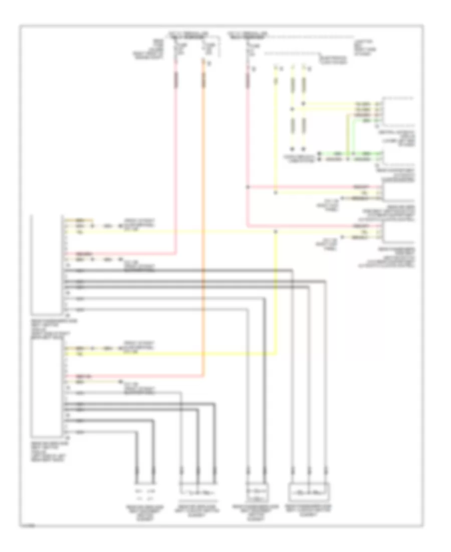 Rear Heated Seats Wiring Diagram without Memory for BMW Alpina B7Lx 2013