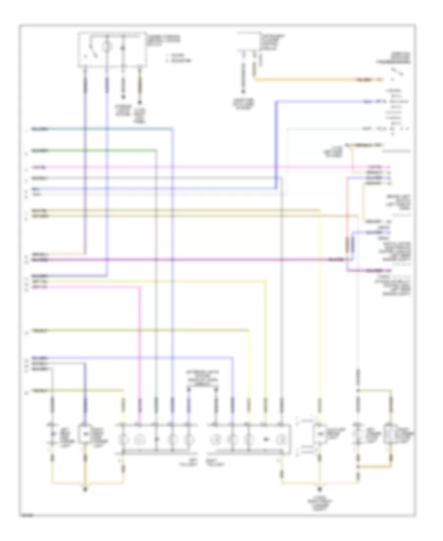 Exterior Lamps Wiring Diagram 2 of 2 for BMW Z4 2007