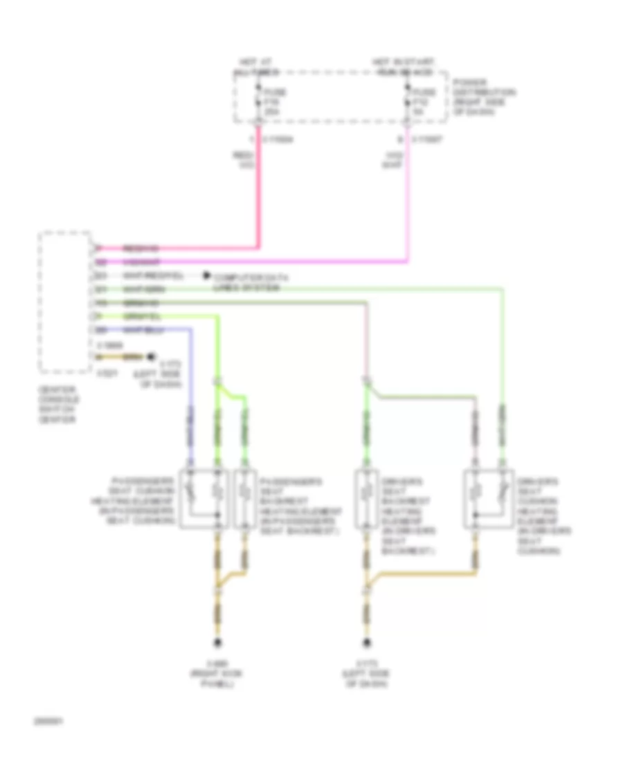 Heated Seats Wiring Diagram for BMW Z4 2007