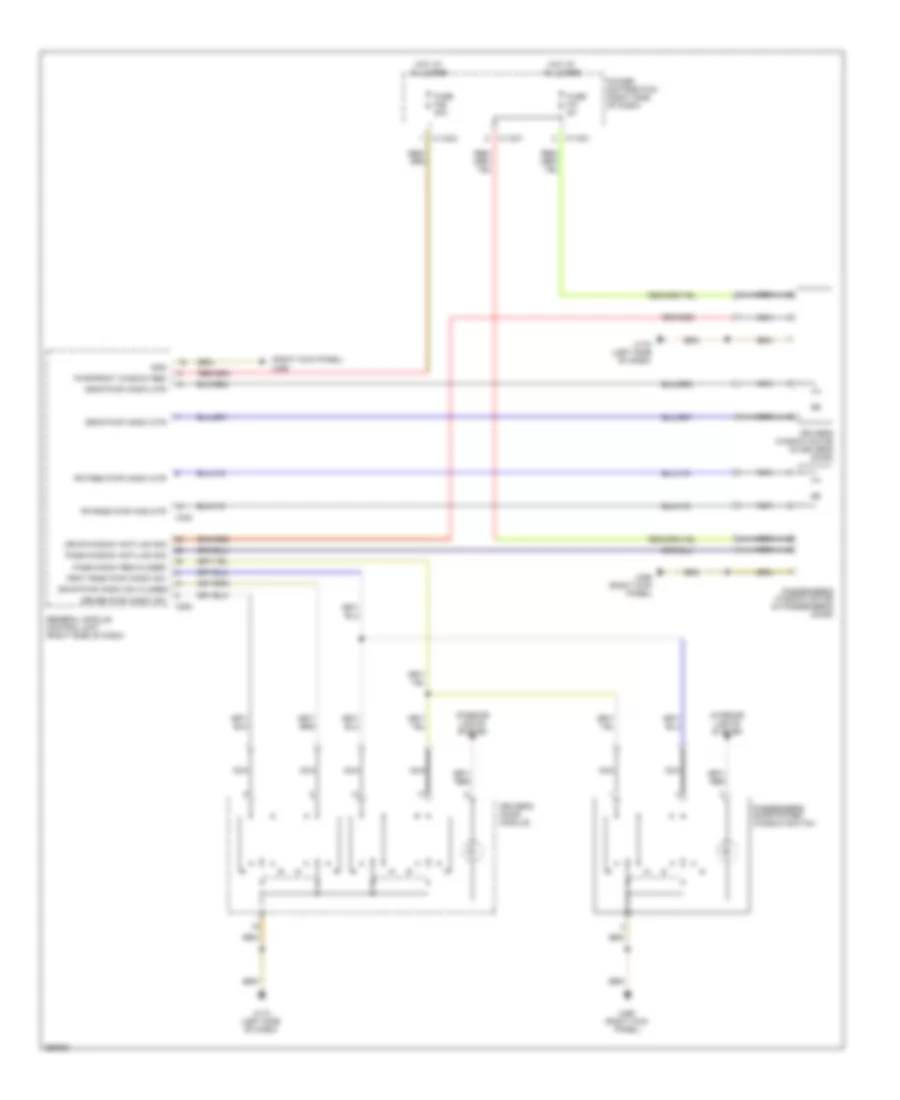 Power Windows Wiring Diagram for BMW Z4 2007