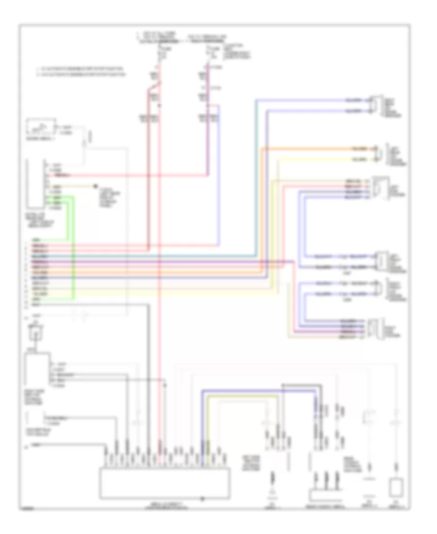 Base Radio Wiring Diagram, Convertible with CIC (2 of 2) for BMW 335i 2012