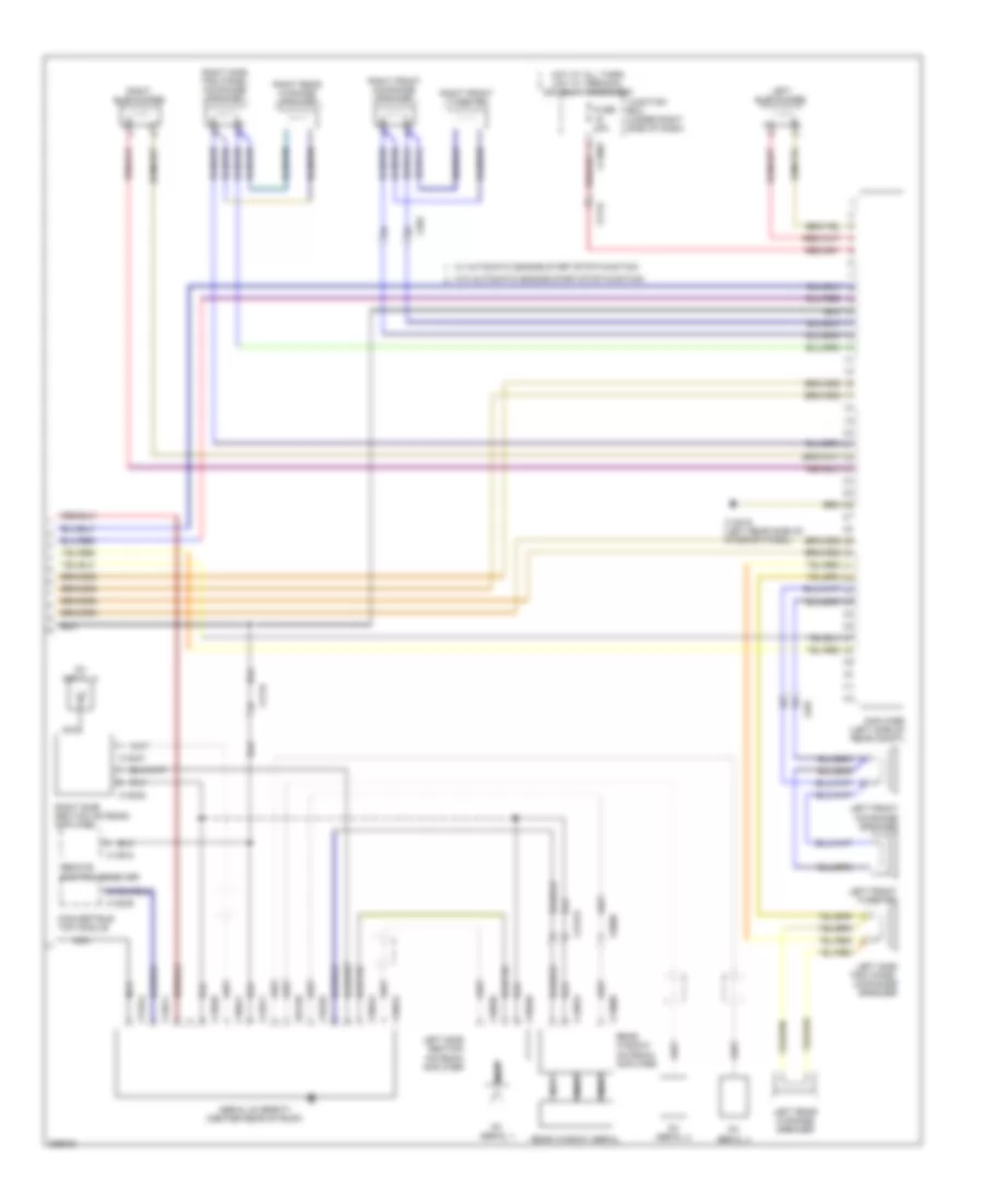 Hifi Radio Wiring Diagram, Convertible without CIC, CCC  M-ASK (2 of 2) for BMW 335i 2012