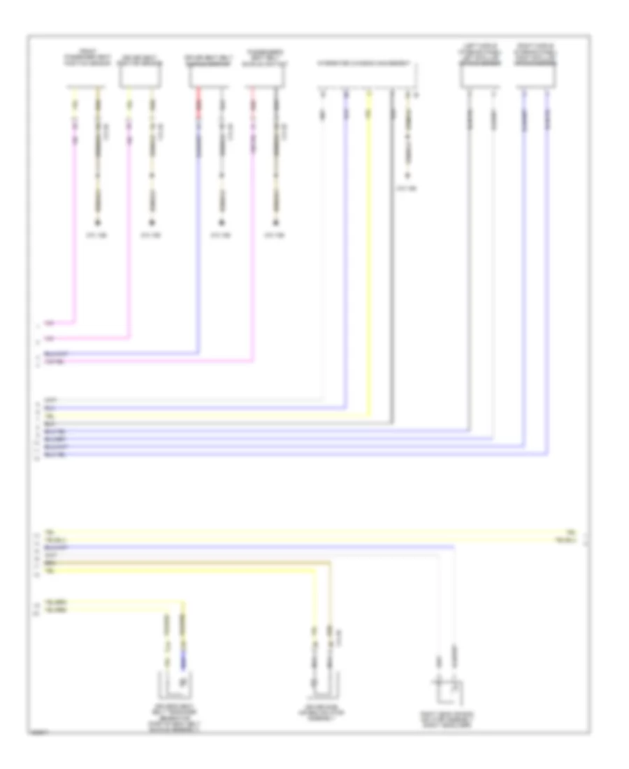 Supplemental Restraints Wiring Diagram, Sedan (2 of 3) for BMW 335i 2012