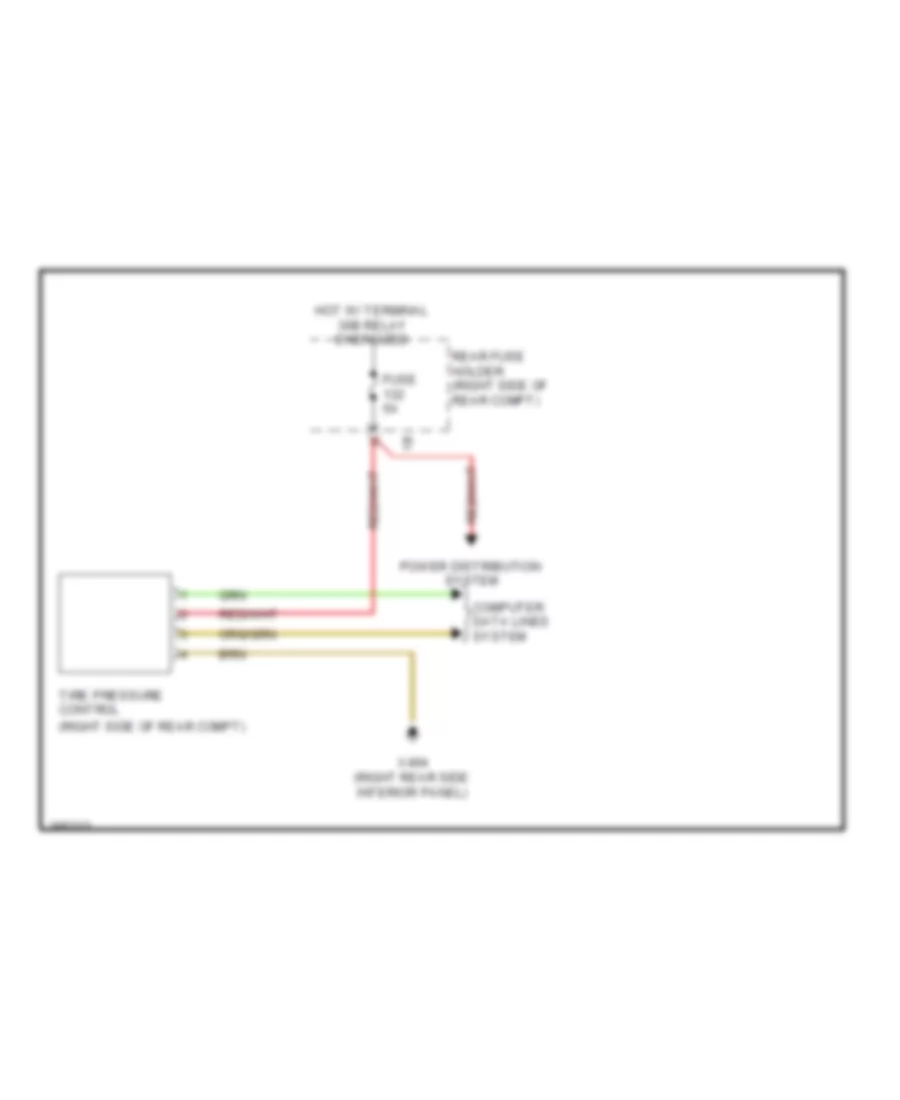 Warning Systems Wiring Diagram Sedan for BMW 335i 2012