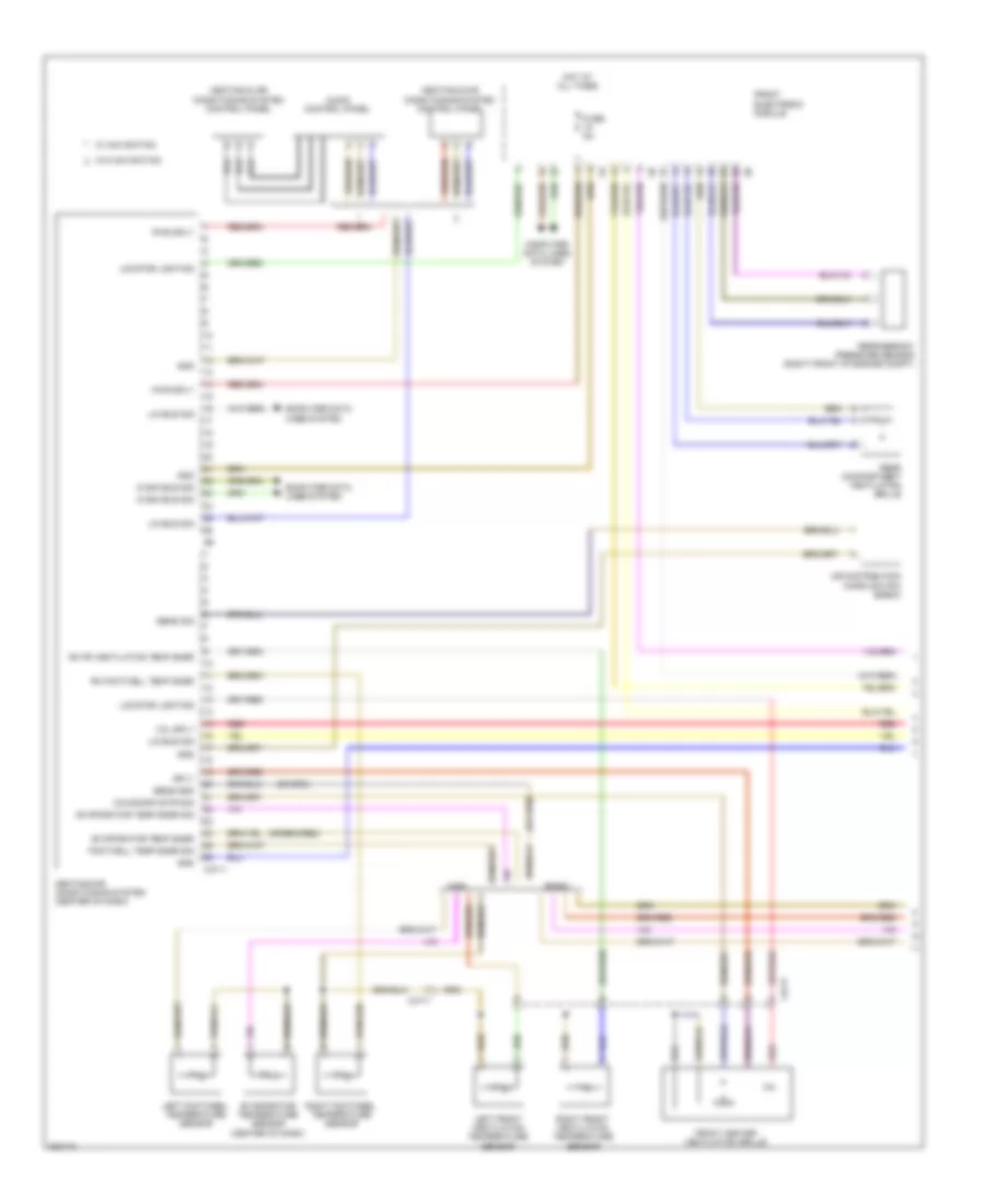 Automatic A C Wiring Diagram Sedan 1 of 3 for BMW 335i 2012