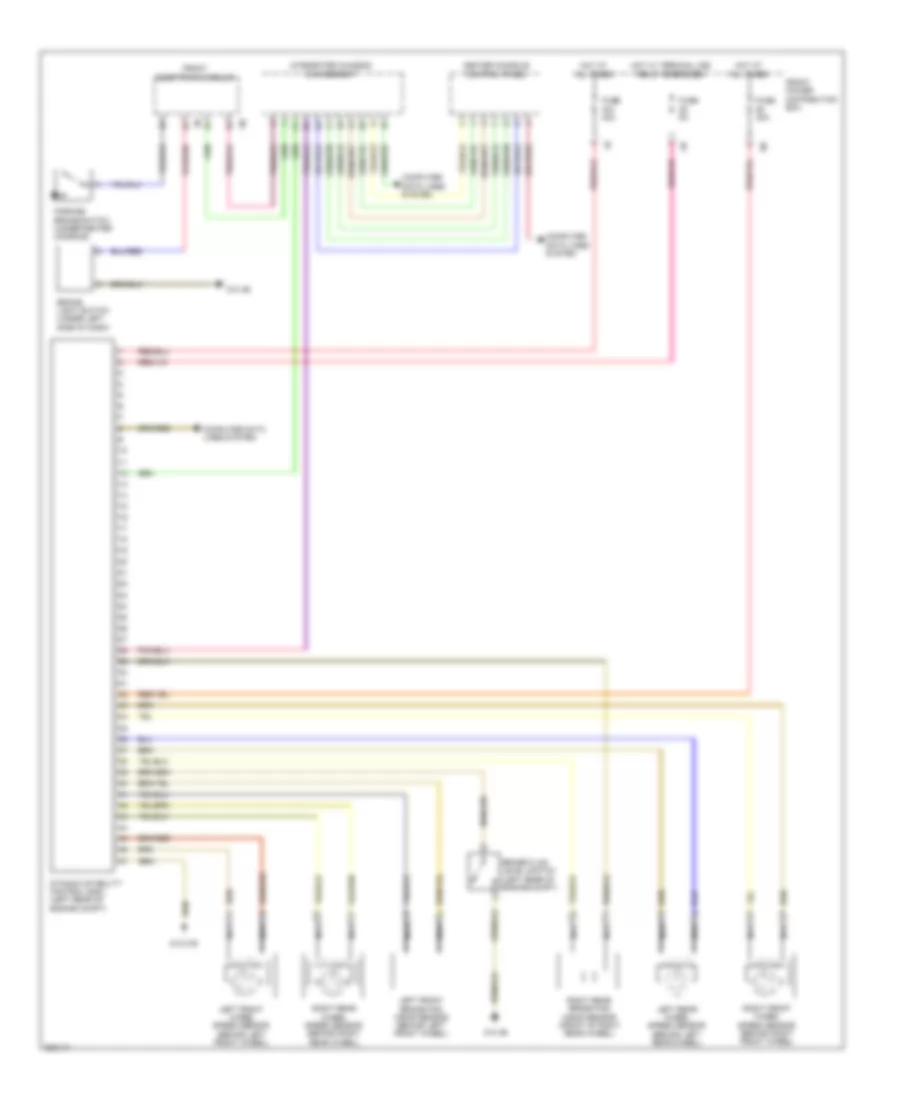 Anti-lock Brakes Wiring Diagram, Sedan for BMW 335i 2012