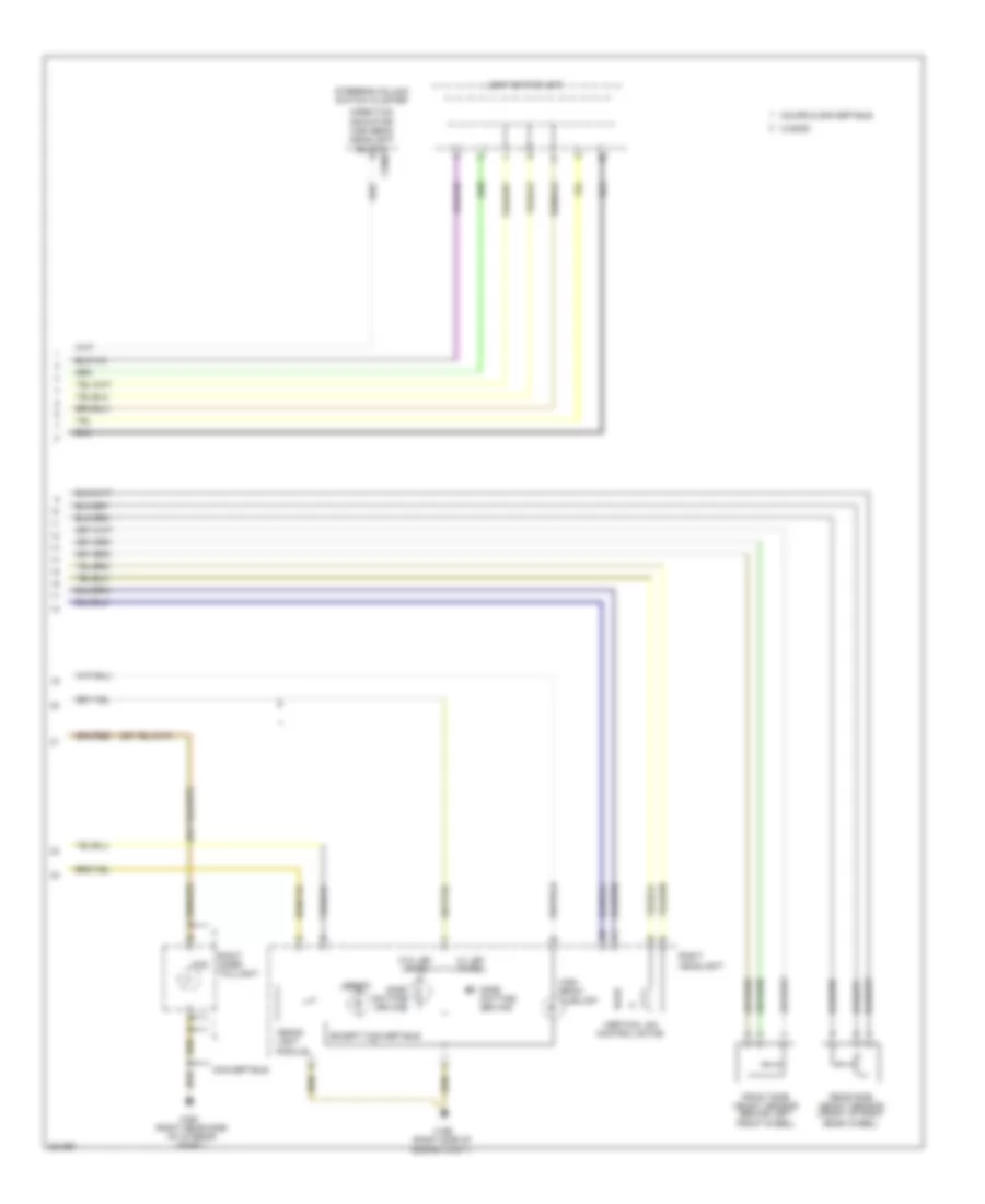 Headlamps Wiring Diagram Except Sedan with Xenon Lamps 2 of 2 for BMW 335i 2012