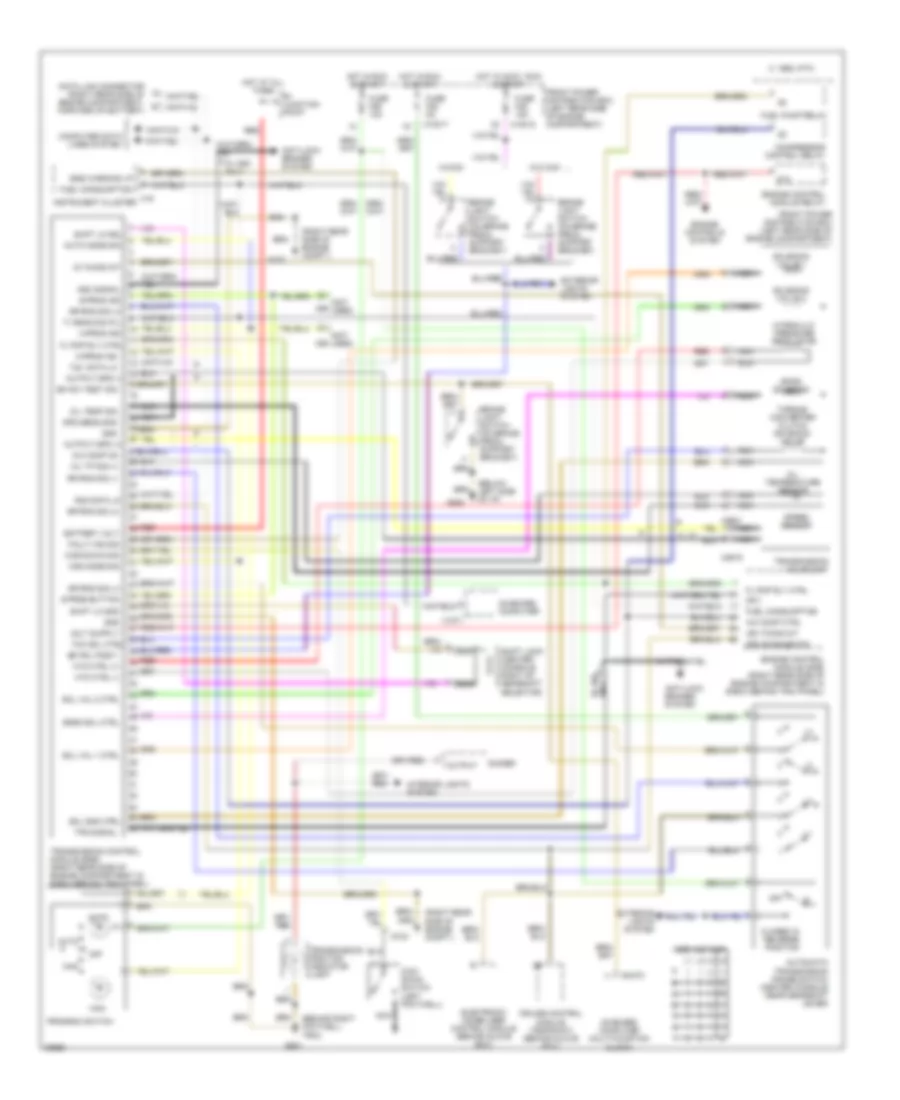 Transmission Wiring Diagram for BMW 318i 1995