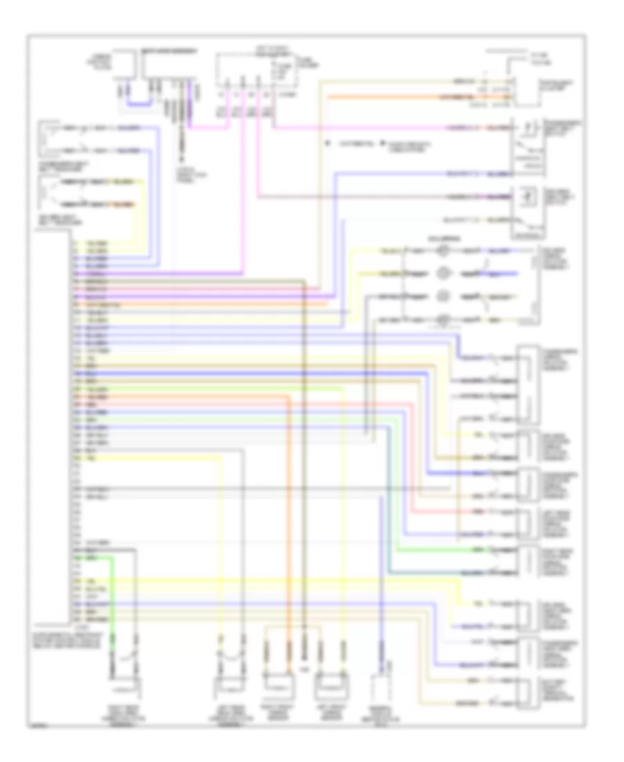 Supplemental Restraints Wiring Diagram for BMW X5 30i 2004