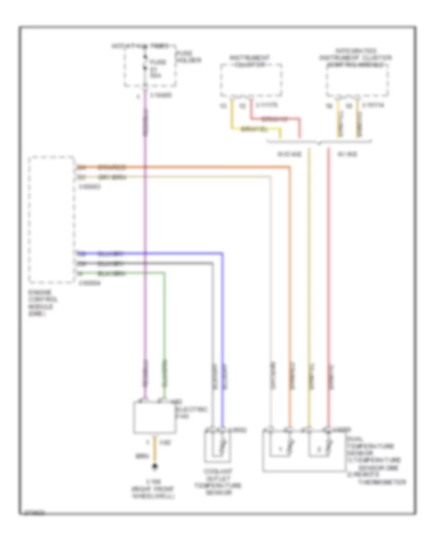 3 0L Cooling Fan Wiring Diagram for BMW X5 30i 2004