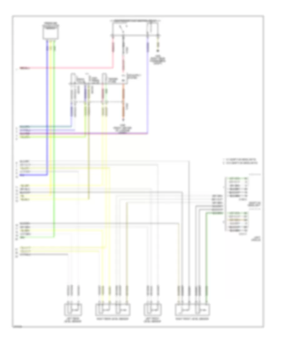 Electronic Suspension Wiring Diagram with Dual Axle 2 of 2 for BMW X5 30i 2004