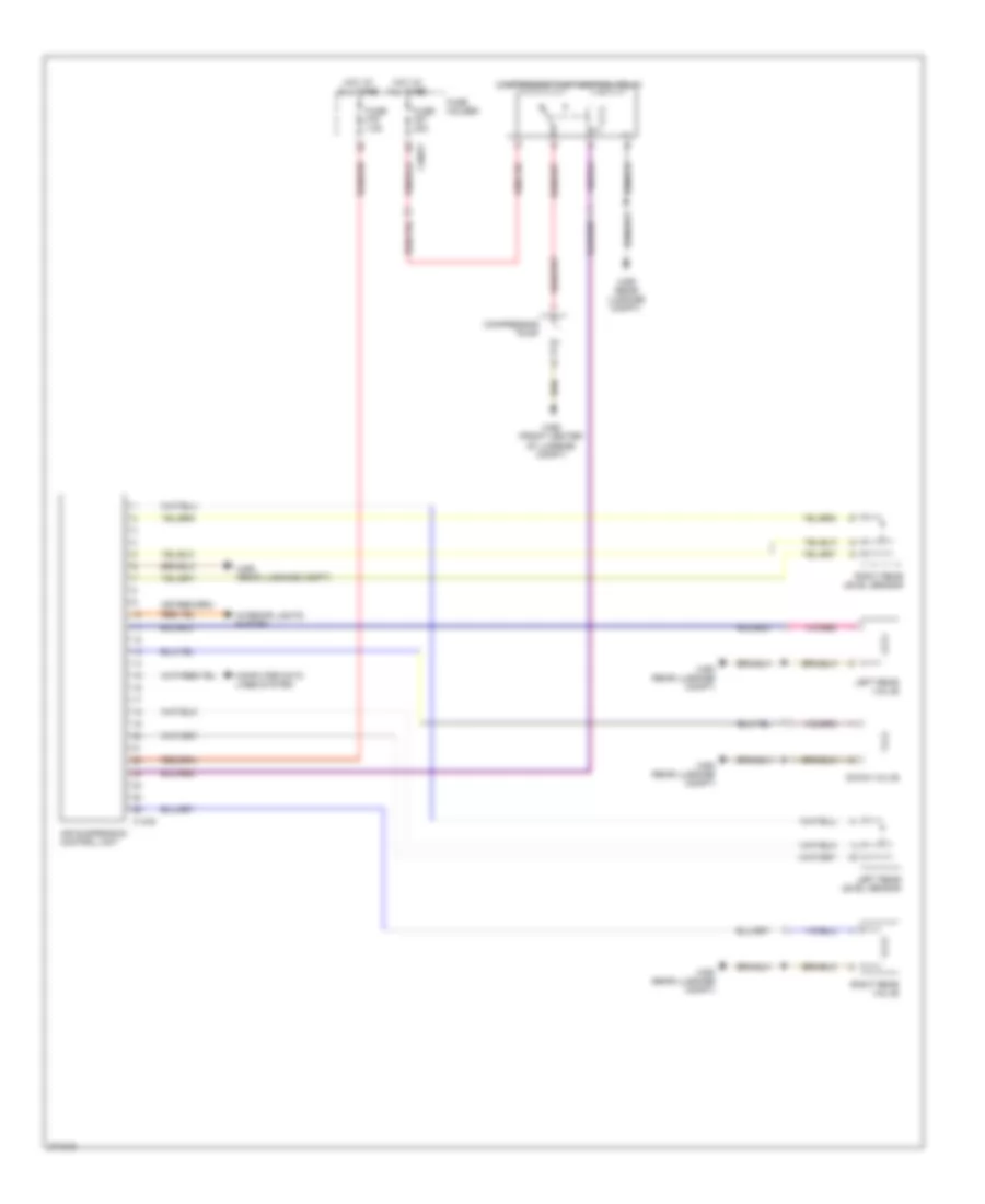 Electronic Suspension Wiring Diagram with Single Axle for BMW X5 30i 2004