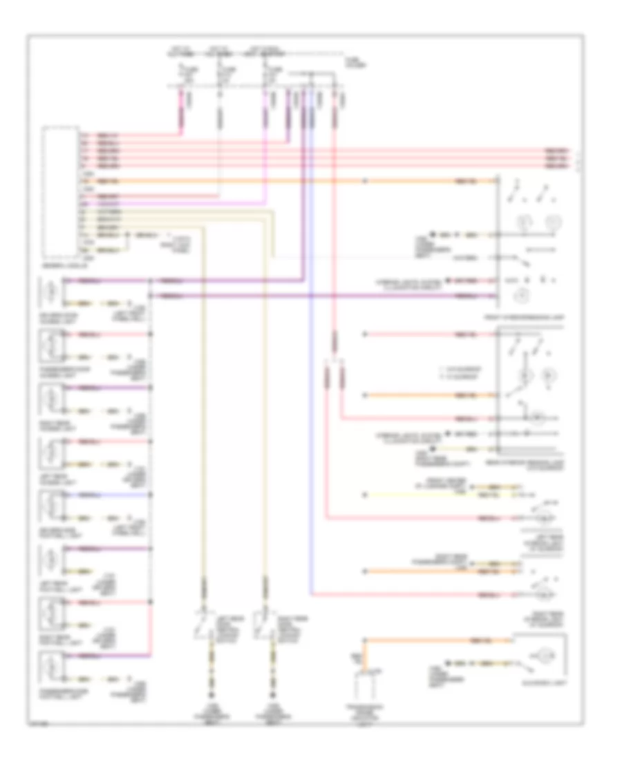 Courtesy Lamps Wiring Diagram 1 of 2 for BMW X5 30i 2004