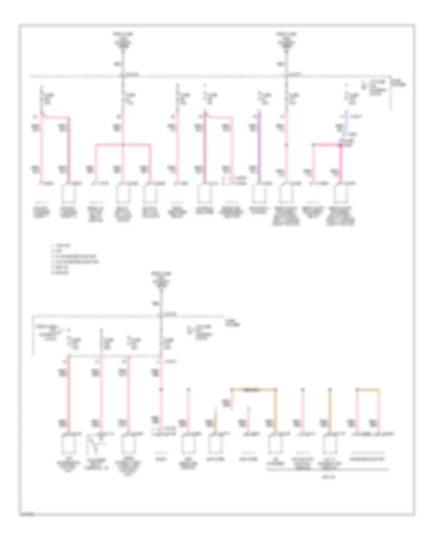 3.0L, Power Distribution Wiring Diagram (5 of 6) for BMW X5 30i 2004