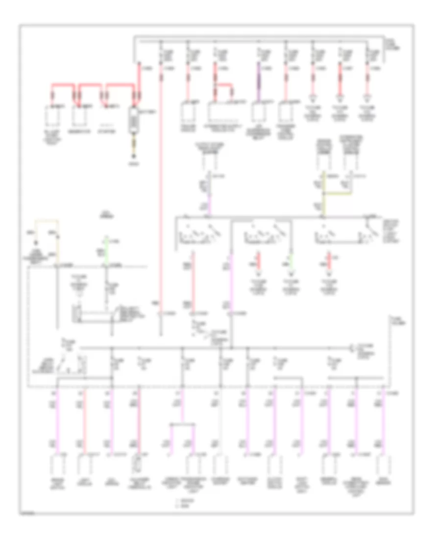4.4L, Power Distribution Wiring Diagram (1 of 6) for BMW X5 30i 2004