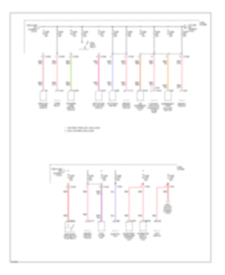 4.4L, Power Distribution Wiring Diagram (4 of 6) for BMW X5 30i 2004