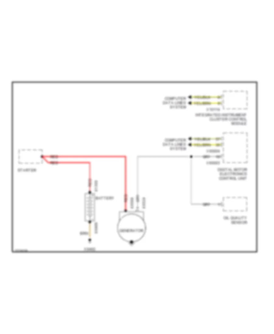 4 4L Charging Wiring Diagram for BMW X5 30i 2004