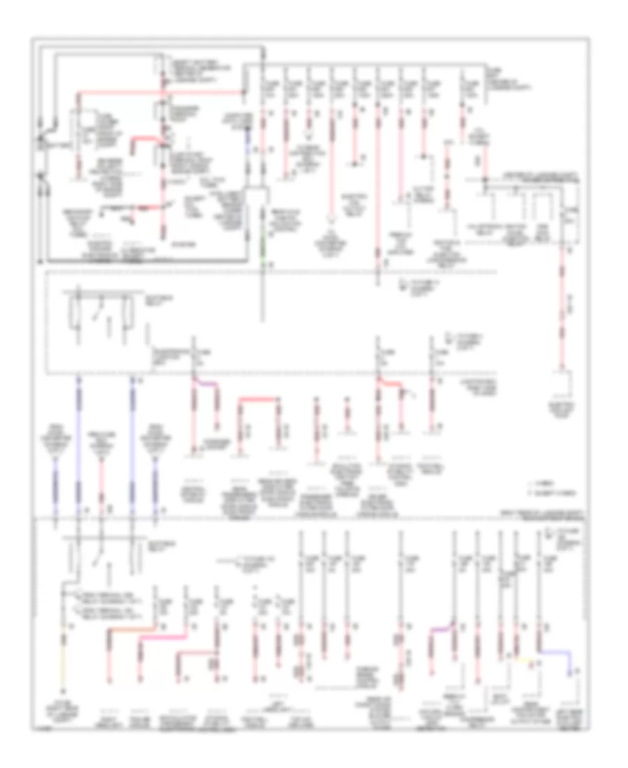 Power Distribution Wiring Diagram 1 of 7 for BMW Alpina B7x 2013