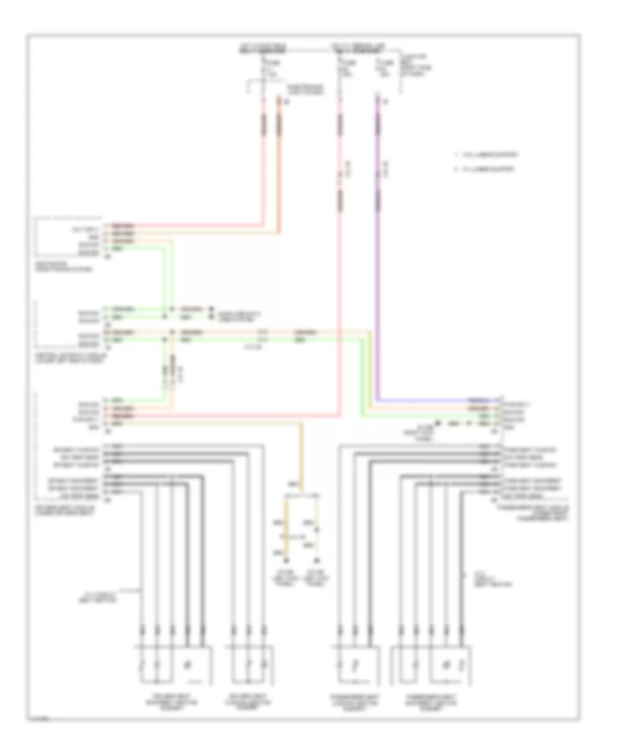 Front Heated Seats Wiring Diagram for BMW Alpina B7x 2013