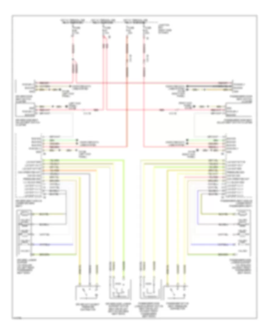 Front Lumbar Wiring Diagram with Active Seats for BMW Alpina B7x 2013