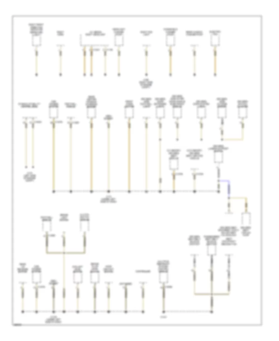 Ground Distribution Wiring Diagram (2 of 4) for BMW 128i 2008