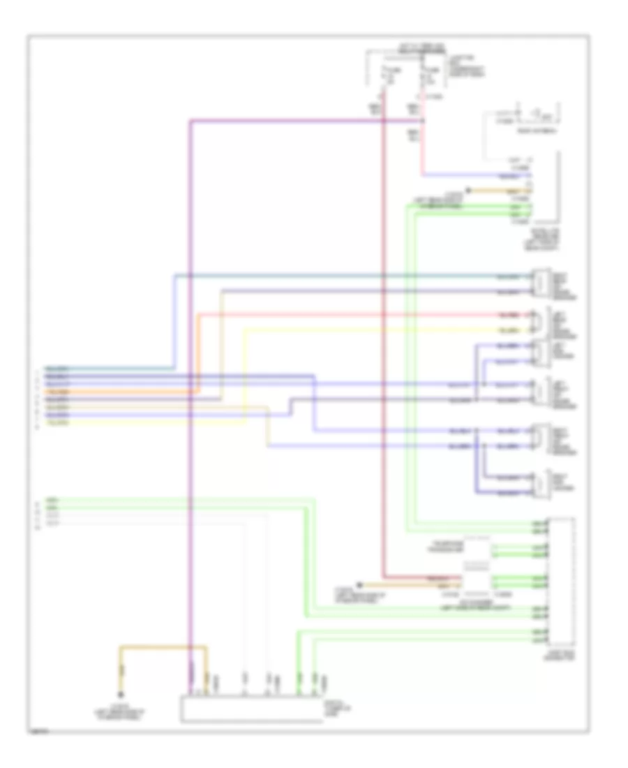 Navigation Wiring Diagram Except Convertible with Car Information Computer Base Radio 2 of 2 for BMW 128i 2008