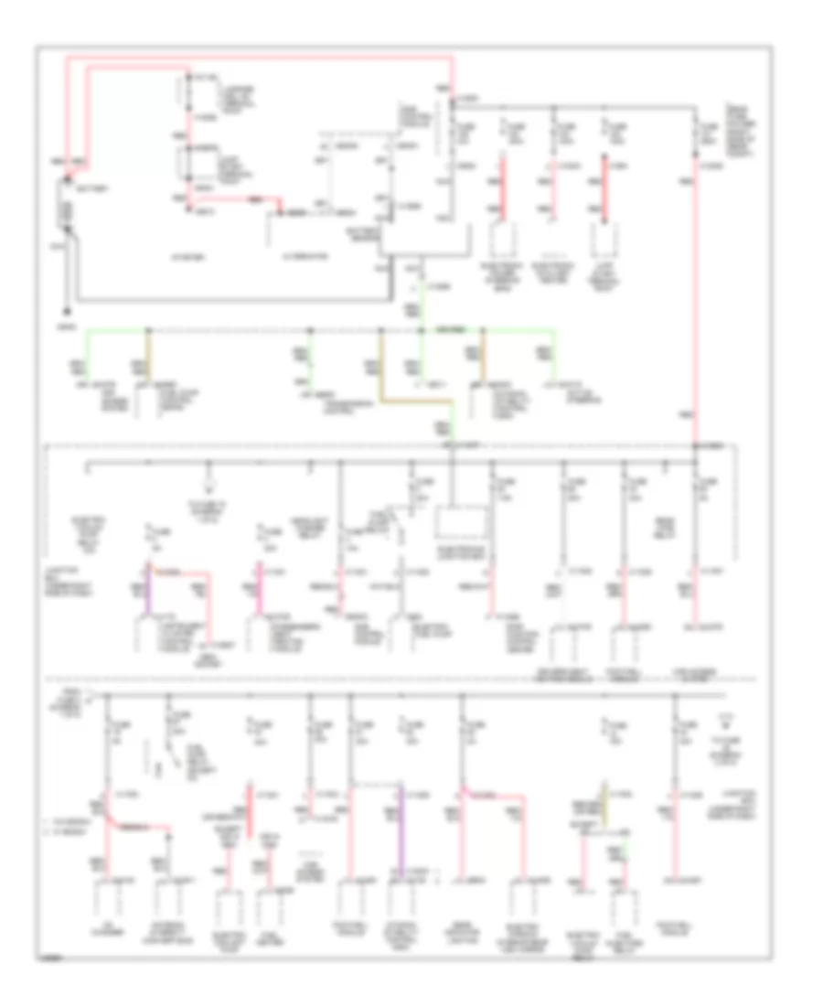 Power Distribution Wiring Diagram 1 of 5 for BMW 128i 2008