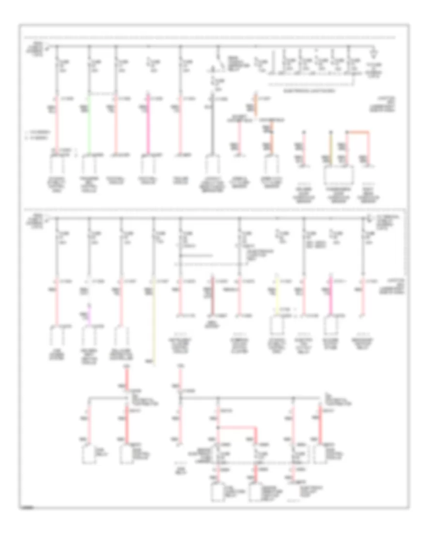 Power Distribution Wiring Diagram (2 of 5) for BMW 128i 2008