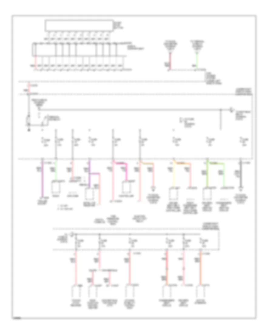 Power Distribution Wiring Diagram 3 of 5 for BMW 128i 2008